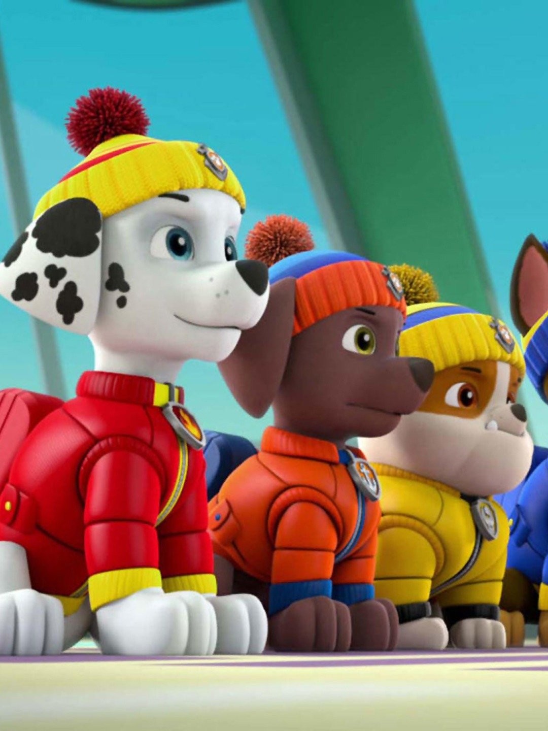 paw patrol pups save a frozen flounder